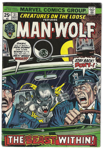 Creatures on the Loose: Man Wolf #31